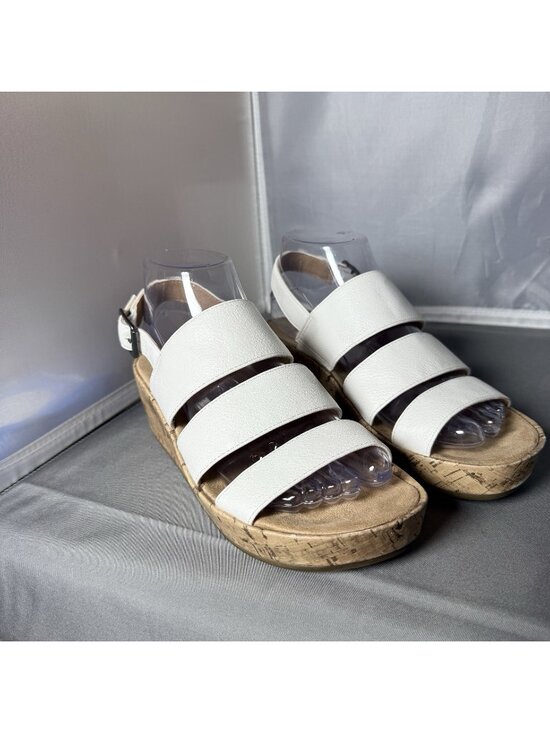 LifeStride Shoes - New LifeStride Women's Wynonna Wedge Sandals Cork White Size 7